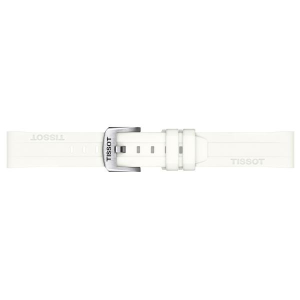 Tissot Seastar 1000 quartz fehér számlapos szilikon szíjas karóra T1202101711600