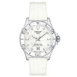 Tissot Seastar 1000 quartz fehér számlapos szilikon szíjas karóra T1202101711600