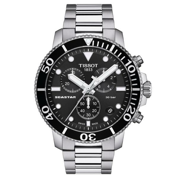 Tissot Seastar 1000 quartz fekete számlapos chronograph búváróra T1204171105100