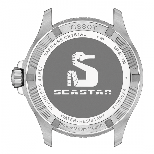 Tissot Seastar 1000 quartz GMT zöld fekete számlapos karóra T1208521105100