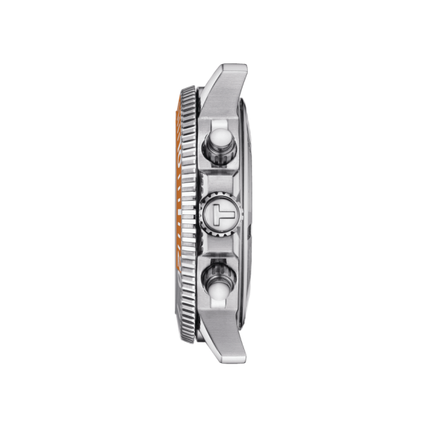 Tissot Seastar 1000 quartz szürke és narancs szövet szíjas chronograph búváróra T1204171708101
