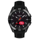 Tissot T-Touch Connect Sport titánium fekete szilikonszíjas solar hybrid okosóra T1534204705104