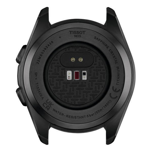 Tissot T-Touch Connect Sport titánium fekete szilikonszíjas solar hybrid okosóra T1534204705104