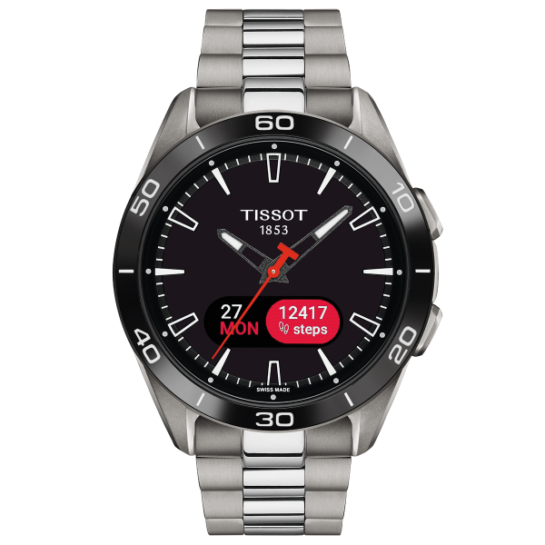Tissot T-Touch Connect Sport titánium titán fémszíjas solar hybrid okosóra T1534204405100