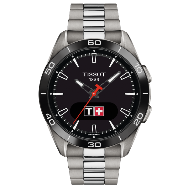 Tissot T-Touch Connect Sport titánium titán fémszíjas solar hybrid okosóra T1534204405100