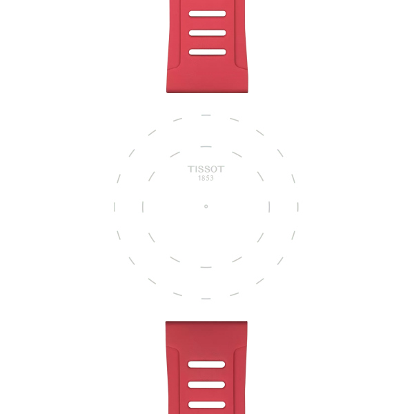 Tissot T-Touch piros szilikon szíj 