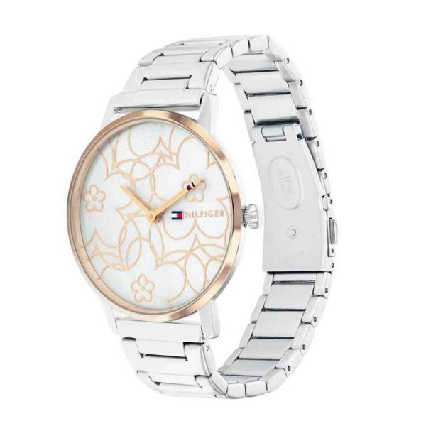Tommy Hilfiger Alex ezüst színű női óra rozé mutatóval és mintával 1782368