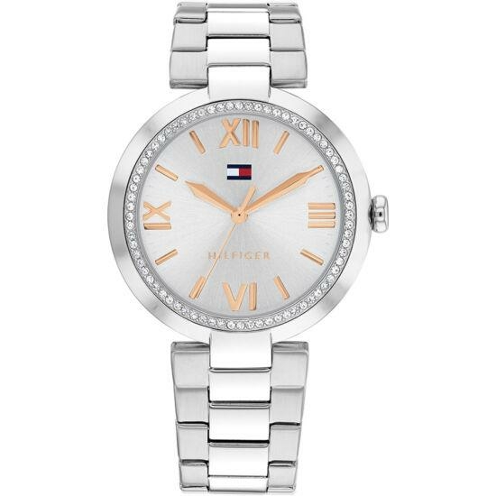 Tommy Hilfiger Alice ezüst színű női óra rozé mutatókkal 1782681