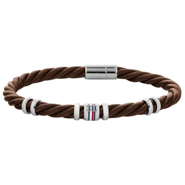 Tommy Hilfiger Barna csavart bőr karkötő 2790200S