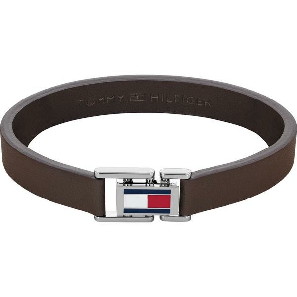 Tommy Hilfiger Barna lapos bőr állítható karkötő 2790430