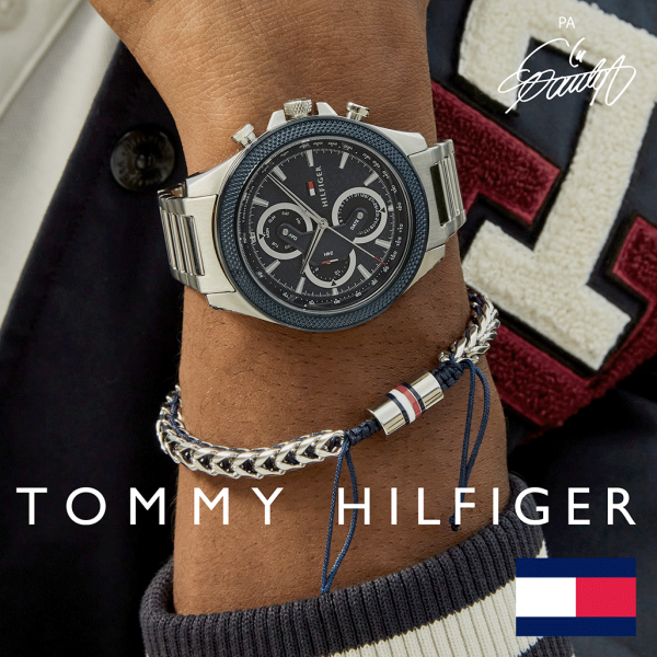 Tommy Hilfiger Clark acél férfi óra kék számlappal 1792080