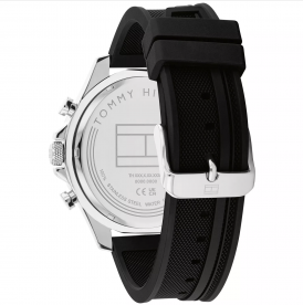 Tommy Hilfiger Clark fekete szilikonszíjas férfi óra 1792082