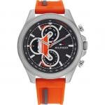 Tommy Hilfiger Clark narancssárga szilikonszíjas férfi óra 1792084
