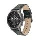 Tommy Hilfiger Evan fekete bőr szíjas dual time férfi óra 1710395