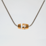 Tommy Hilfiger Ezüst színű nyaklánc rozé köves medállal 2780618