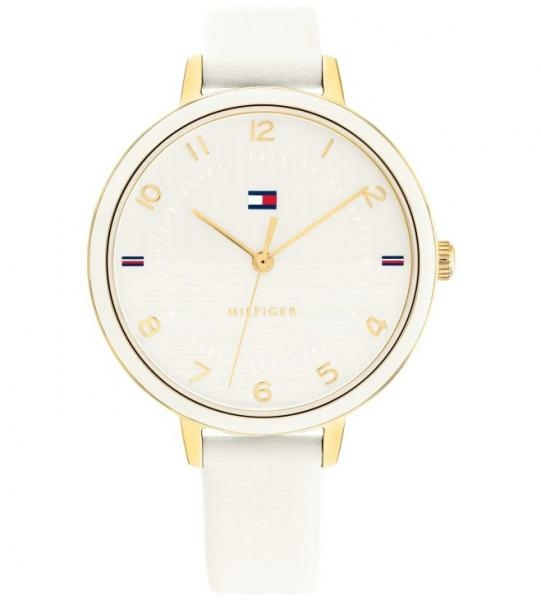 Tommy Hilfiger Florance fehér bőrszíjas női óra 1782582