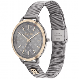 Tommy Hilfiger Iris antracit női óra rozé mutatókkal 1782587