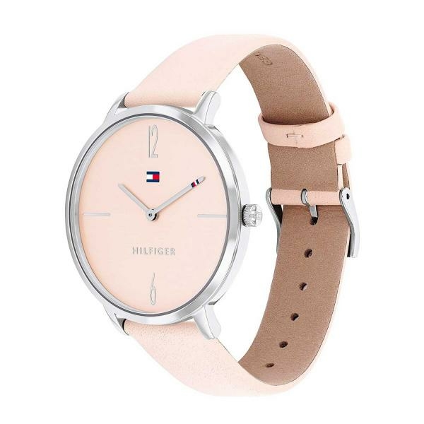 Tommy Hilfiger Liza púder színű női karóra rózsaszín hátlappal 1782378