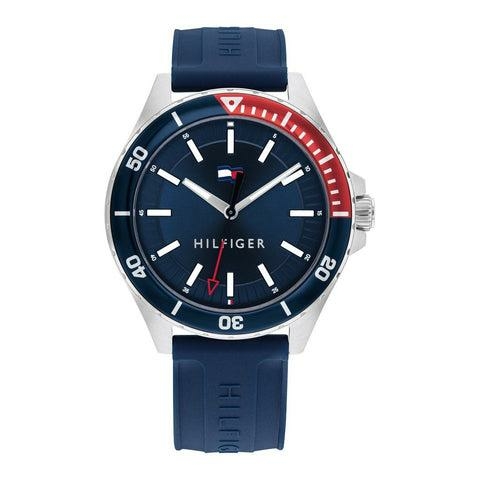 Tommy Hilfiger Logan kék szilikon szíjas férfi óra 1792009