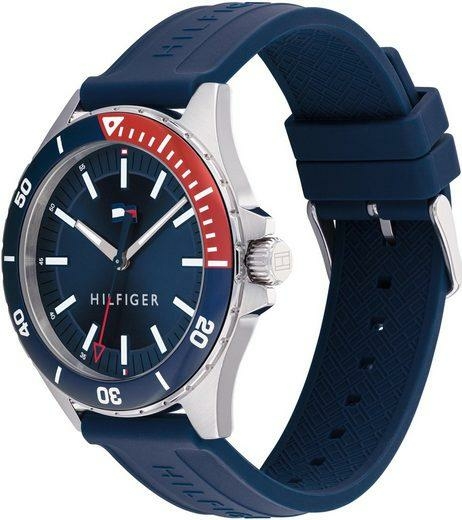 Tommy Hilfiger Logan kék szilikon szíjas férfi óra 1792009