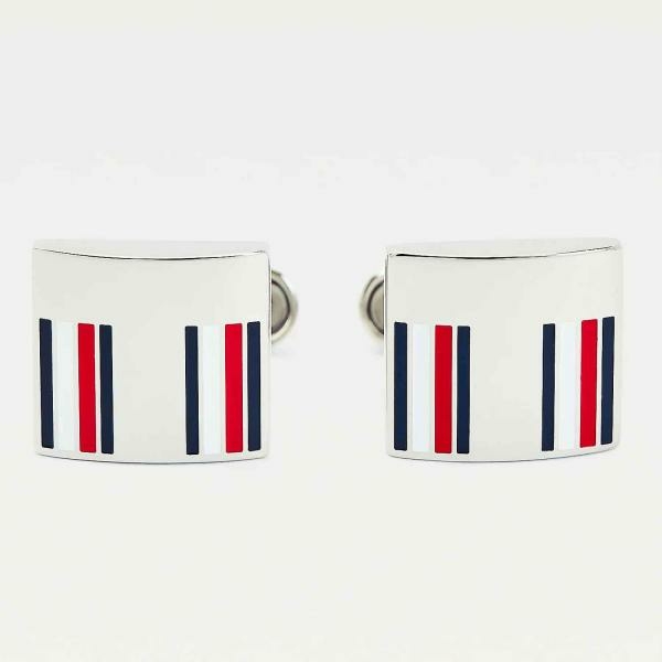 Tommy Hilfiger Mandzsetta gomb színes csíkkal 2790282