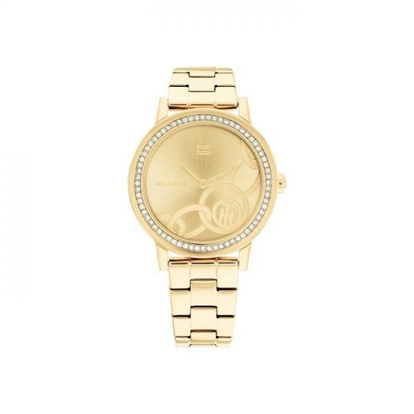 Tommy Hilfiger Maya arany színű női óra kristályokkal 1782437
