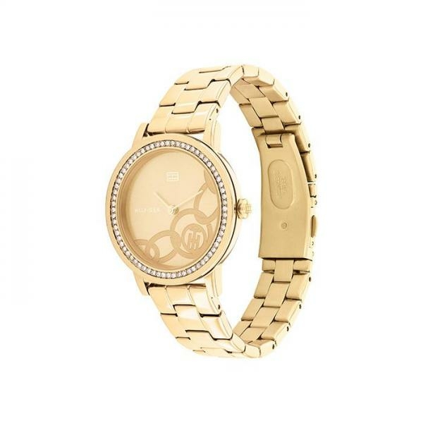Tommy Hilfiger Maya arany színű női óra kristályokkal 1782437
