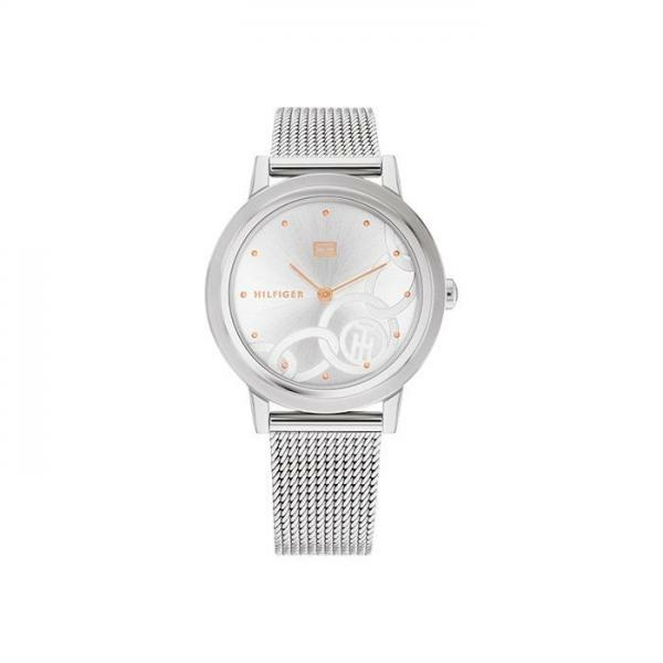 Tommy Hilfiger Maya ezüst színű női óra rozé mutatókkal 1782439
