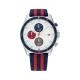 Tommy Hilfiger Parker kék piros szíjas férfi óra 1792035