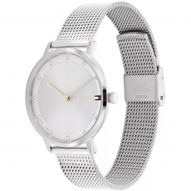 Tommy Hilfiger Pippa ezüst színű női óra rozé mutatókkal 1782665