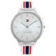 Tommy Hilfiger Samantha ezüst számlapos fehér szilikon szíjas női óra 1782498