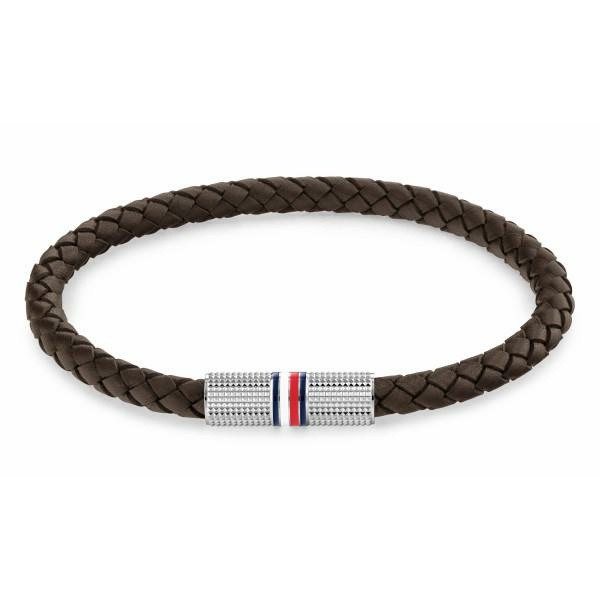 Tommy Hilfiger Végtelen fonat barna bőr karkötő 2790458