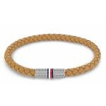 Tommy Hilfiger Végtelen fonat világosbarna bőr karkötő 2790461