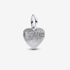 Pandora ékszer Gravírozható ezüst szív charm LOVE felirattal