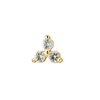 Jackie Gold Háromszög fehér topáz 14K arany piercing