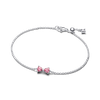 Pandora ékszer Rózsaszín masni ezüst karkötő