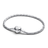 Pandora ékszer Ezüst moments csiszolt karkötő szív alakú kapoccsal