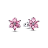 Pandora ékszer Szikrázó rózsaszín herbárium ezüst fülbevaló