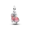 Pandora ékszer Kéttónusú nyíló virág függő charm