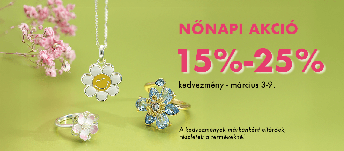 nőnapi akció divatékszerbolt
