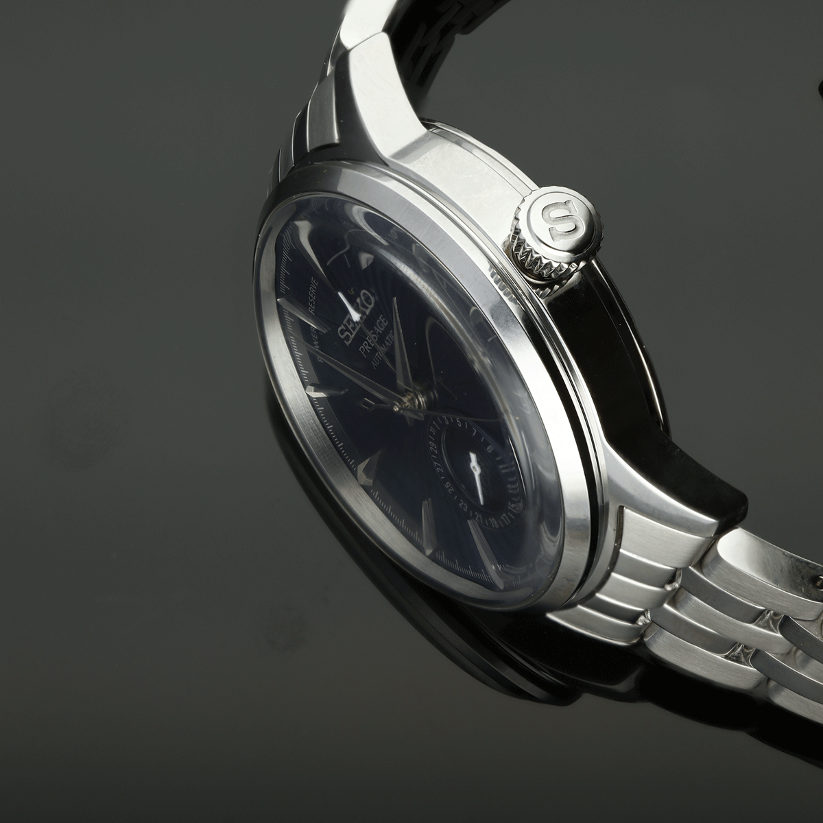 Seiko Presage Cocktail Time Blue Moon SSA347J1 - Orologio Automatico Con Quadrante Blu E Riserva Di Carica