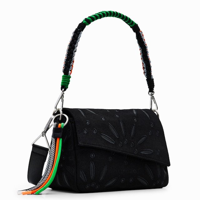 Desigual Borsa Summer Dandelion BANG 2000 Nero – Tracolla Regolabile In Similpelle, Dimensioni 29x15x10,5 Cm, Donna - 4