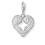 Thomas Sabo Angyalszí­v ezüst charm 0613-001-12