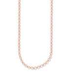Thomas Sabo 18K rózsaarannyal bevont ezüst lánc 