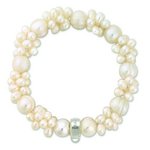 Thomas Sabo Többsoros tenyésztett gyöngy ezüst karkötő X0060-082-14