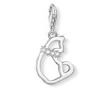 Thomas Sabo Cirkónia galléros cica ezüst charm 1245-051-14