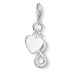 Thomas Sabo Végtelen szívvel ezüst charm cirkóniával 1248-051-14
