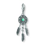 Thomas Sabo Álomfogó ezüst charm cirkóniával türkizzel 1326-646-17
