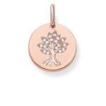 Thomas Sabo Fa ezüst medál 18K rozé arany bevonattal - Love Coins LBPE0008-416-14