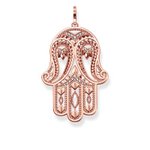 Thomas Sabo 18K rozé arannyal bevont Fatima keze ezüst medál PE731-416-14